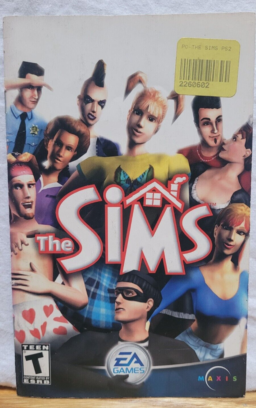 The SIMS PlayStation 2 Instruction Manual Only